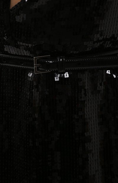 Платье с пайетками SAINT LAURENT черного цвета по цене 848500 руб., арт. 576641/Y012W, фото 5 Платье с пайетками SAINT LAURENT, арт. 576641/Y012W, фото 5