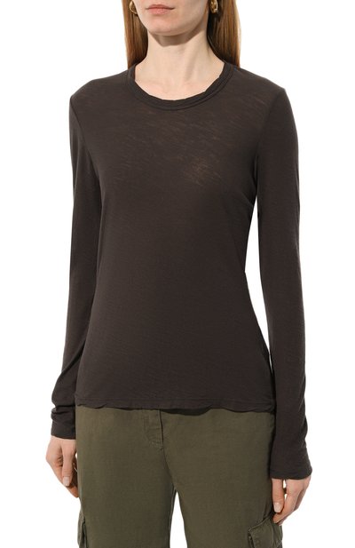 Хлопковый лонгслив JAMES PERSE, арт. WUA3361/BLKG, фото 3