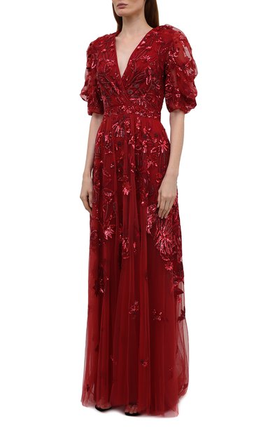 Платье ZUHAIR MURAD красного цвета по цене 919500 руб., арт. DRS21002/EMJA001, фото 3 Платье ZUHAIR MURAD, арт. DRS21002/EMJA001, фото 3