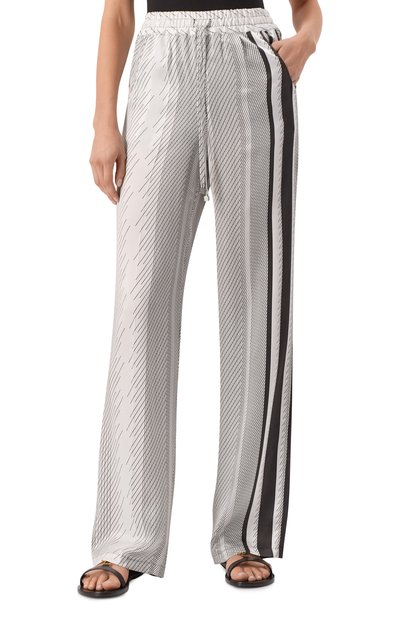 Шелковые брюки KITON, арт. D48122K0963E01, фото 3