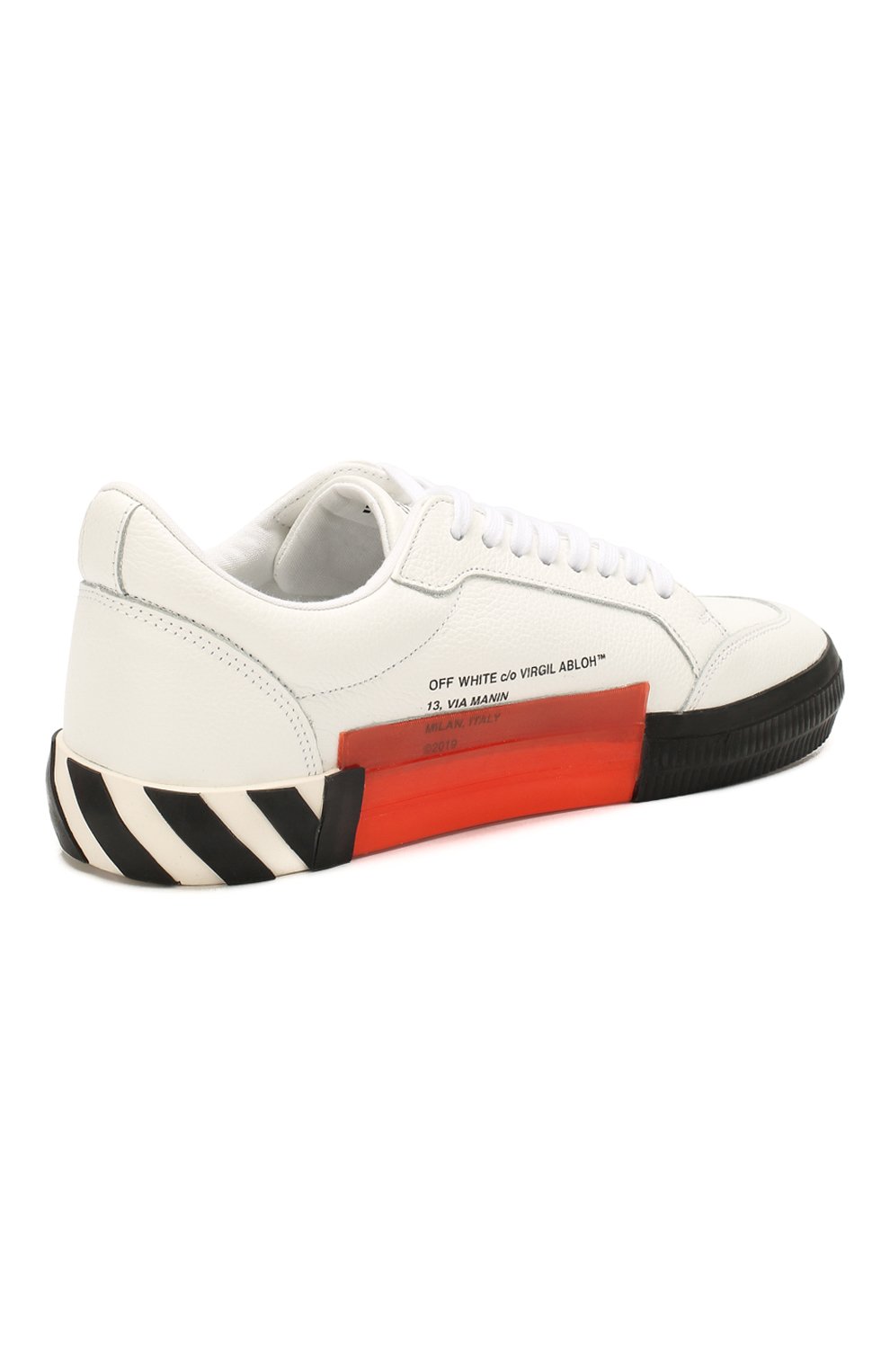 Кожаные кеды vulcanized OFF-WHITE, арт. 0MIA085S20D680380110, фото 4