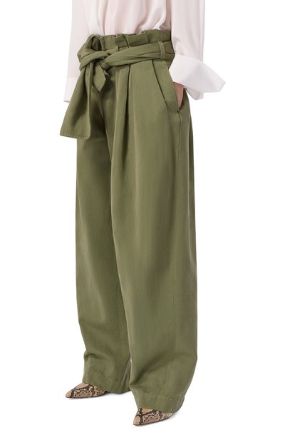 Брюки из хлопка и льна BALMAIN, арт. GF0PQ285/CG64, фото 3