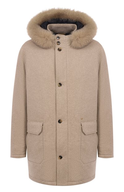 Мужская парка из кашемира и шерсти норки STEFANO RICCI, арт. MDJ2300170/C072HC