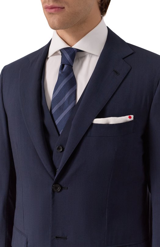 Шелковый галстук Brunello Cucinelli MI8860018 Синий  MI8860018 Фото 2