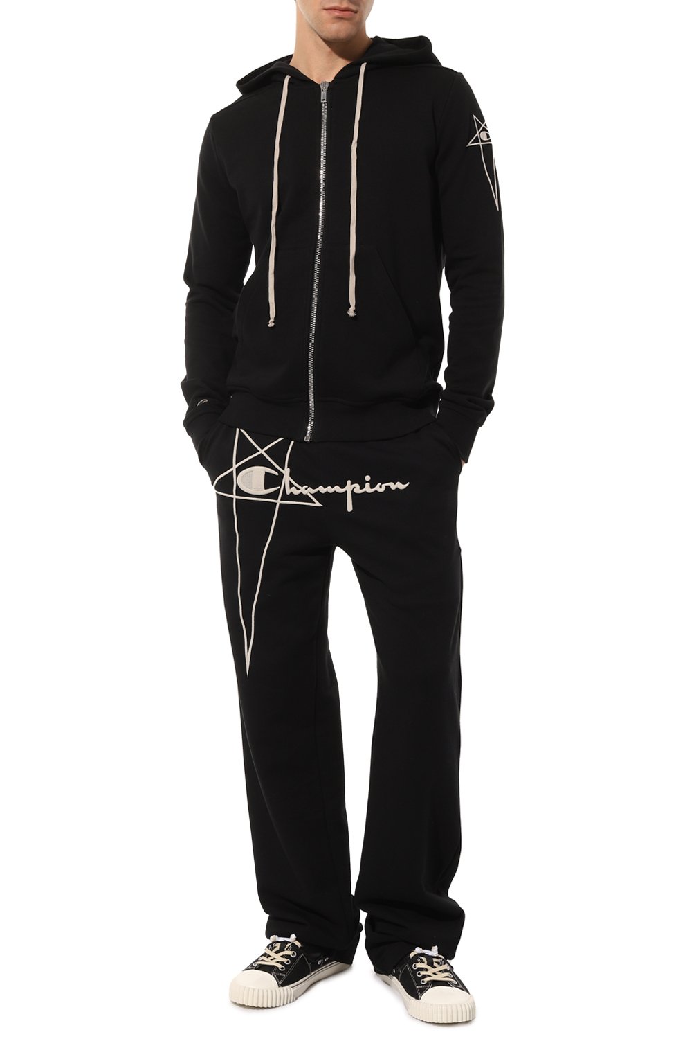 Хлопковые брюки rick owens x champion RICK OWENS, арт. CM02C9247/CHFE, фото 2