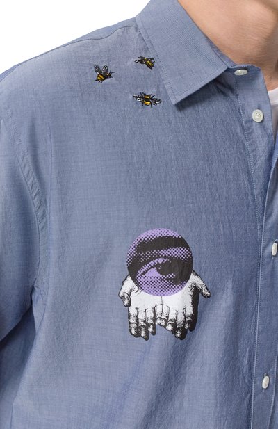 Хлопковая рубашка UNDERCOVER, арт. UP1F4413, фото 5