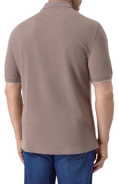 Хлопковое поло BRUNELLO CUCINELLI, арт. ME8548788, фото 4