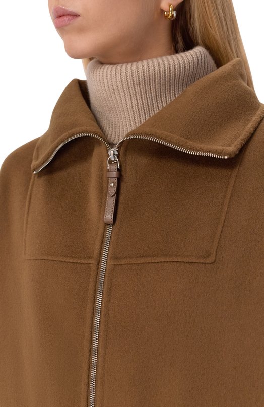 Пальто из шерсти и кашемира 12 STOREEZ 134791 Коричневый  134791 Фото 5