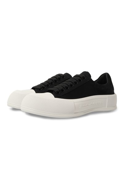 Комбинированные кеды deck plimsoll ALEXANDER MCQUEEN, арт. 697120/W4MV7, фото 1
