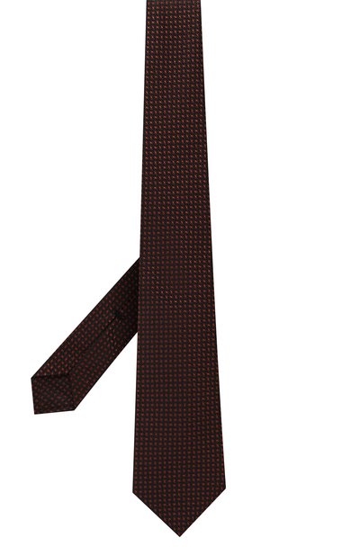 Галстук из шелка и шерсти KITON оранжевого цвета по цене 29500 руб., арт. UCRVKPC08H37, фото 3 Галстук из шелка и шерсти KITON, арт. UCRVKPC08H37, фото 3