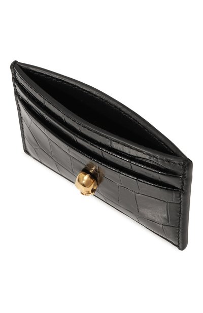 Кожаный футляр для кредитных карт ALEXANDER MCQUEEN черного цвета по цене 29450 руб., арт. 632038/1JMFG, фото 3 Кожаный футляр для кредитных карт ALEXANDER MCQUEEN, арт. 632038/1JMFG, фото 3