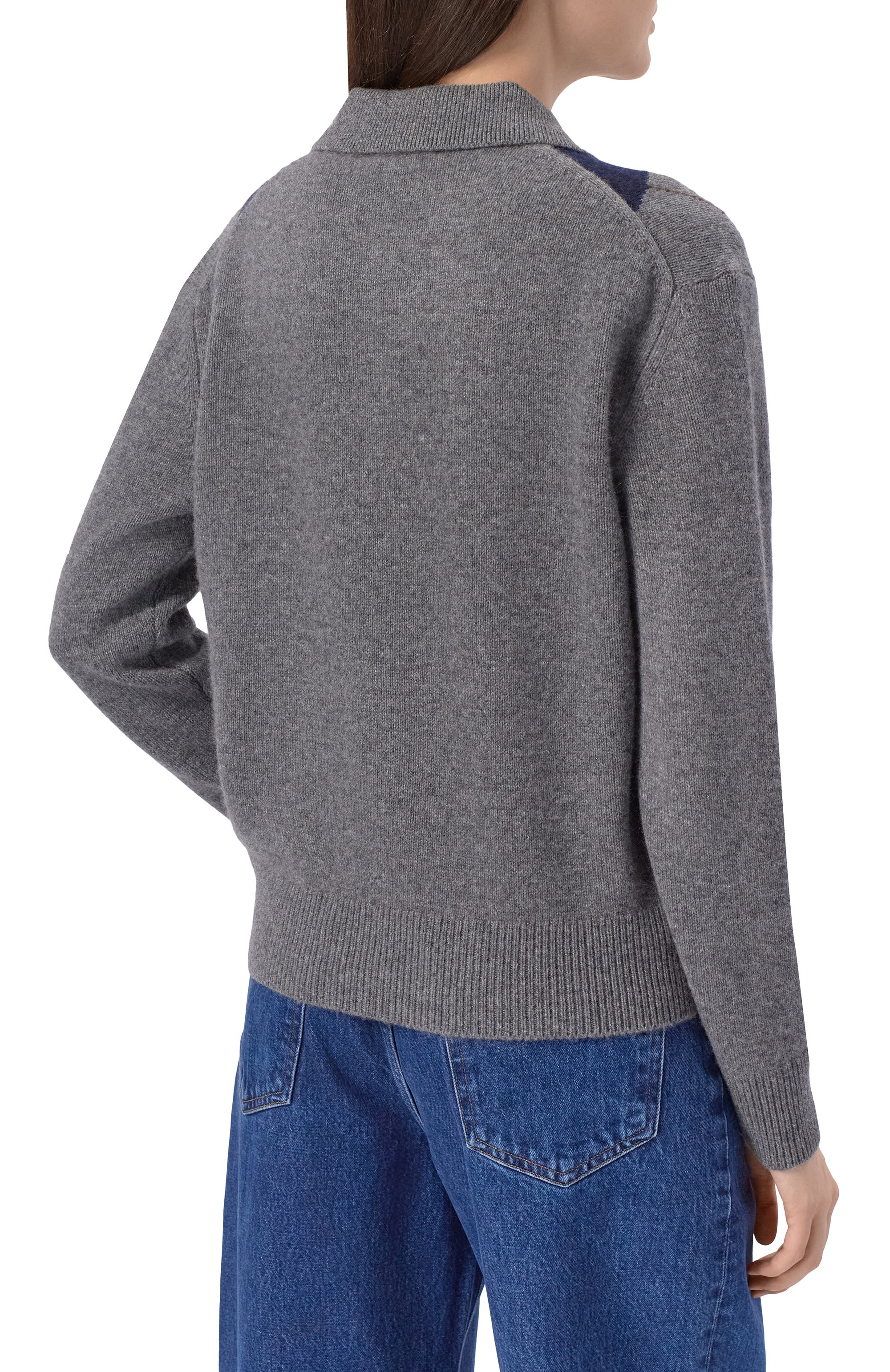 Поло из кашемира и шерсти SPORTY AND RICH, арт. WS07462300GY16, фото 4