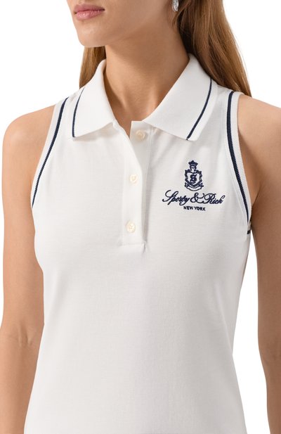 Хлопковое платье SPORTY AND RICH, арт. DR007602231WH01, фото 5