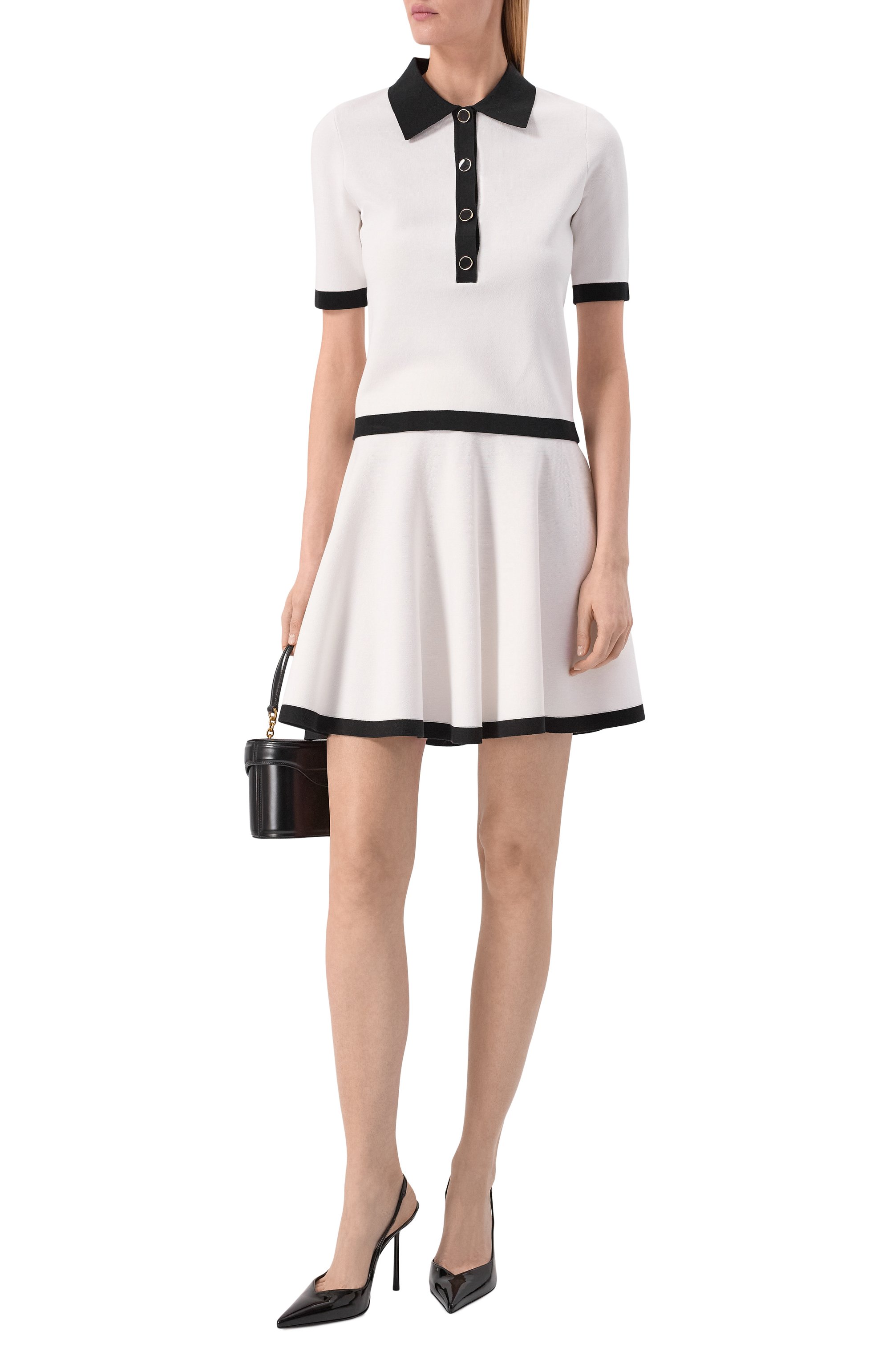 Поло из хлопка и вискозы NINA RICCI, арт. 26PMPU010/ML0596, фото 2