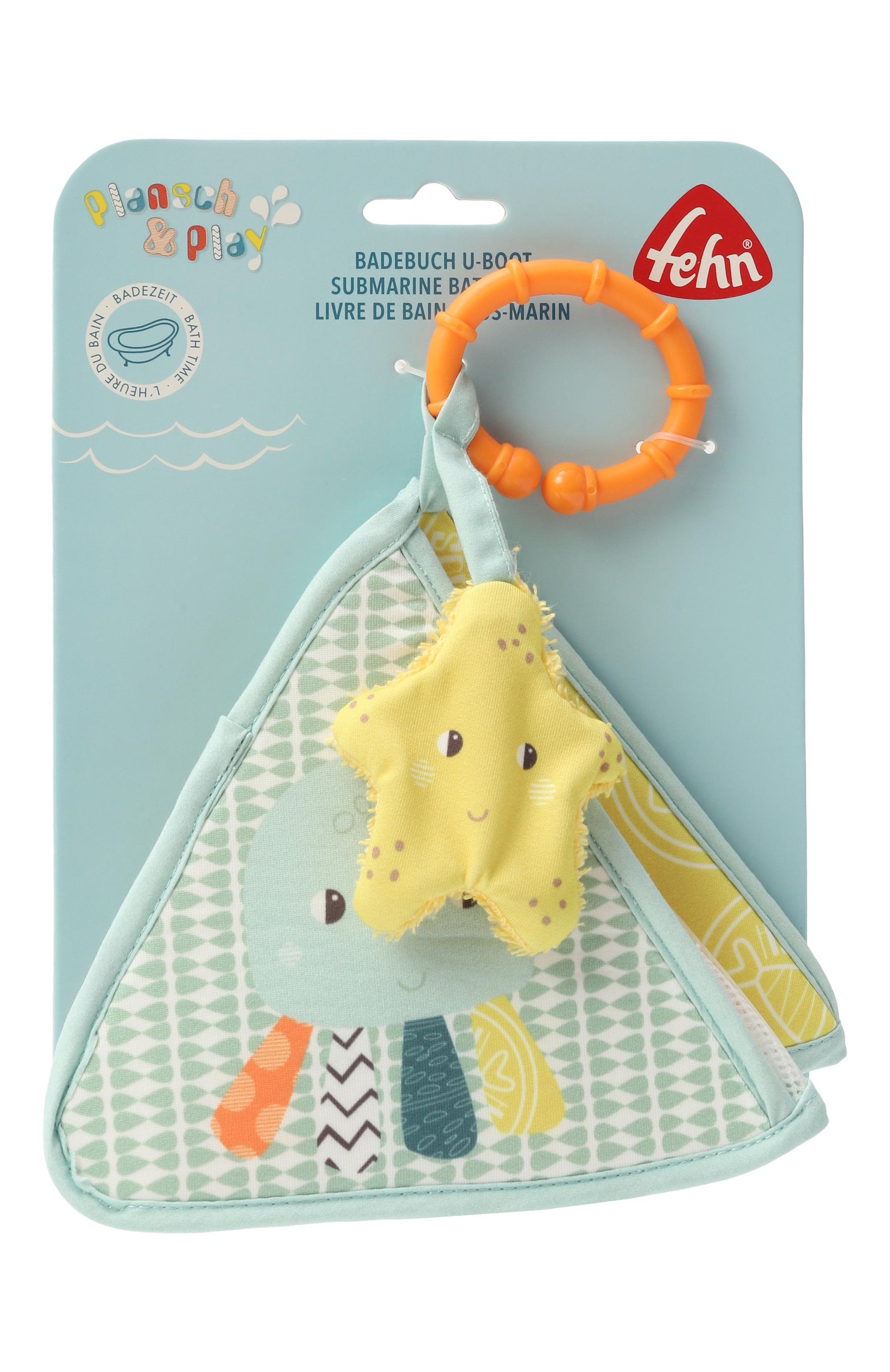 Игрушка-книжка для ванны подводная лодка FEHN голубого цвета по цене 2370 руб., арт. 050110, фото 1 Игрушка-книжка для ванны подводная лодка FEHN, арт. 050110, фото 1
