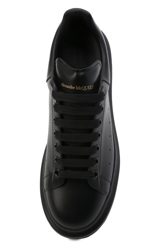 Кожаные кеды Oversized Alexander McQueen 553761/WHGP0 Чёрный  553761/WHGP0 Фото 6
