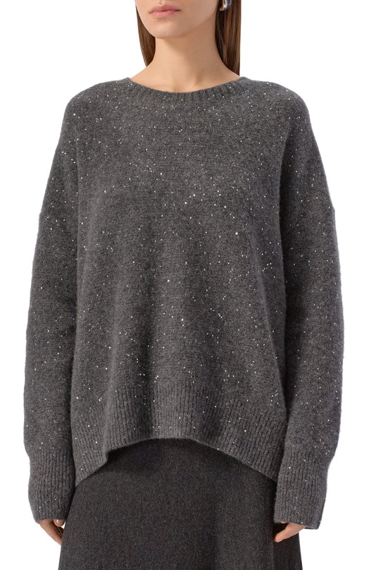 Свитер из кашемира и хлопка Addicted NY103-1 Серый  NY103-1 Фото 3