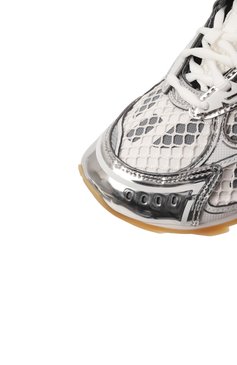 Женские комбинированные кроссовки orbit BOTTEGA VENETA серебряного цвета, арт. 755915/V2X40 | Фото 7 (Материал внешний: Текстиль, Экокожа; Подошва: Платформа; Материал внутренний: Текстиль; Материал утеплителя: Без утеплителя; Кросс-КТ: Низкие; Стили: Кэжуэл; Автоматизация состава: Проставлено; Автоматизация ТО: Проставлено)
