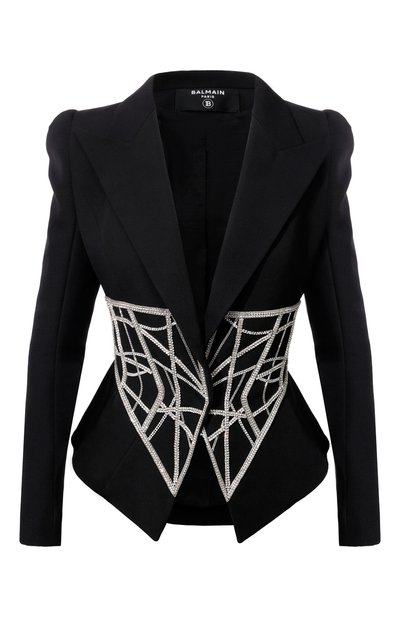 Шерстяной жакет BALMAIN, арт. AF0SE007PB85, фото 1