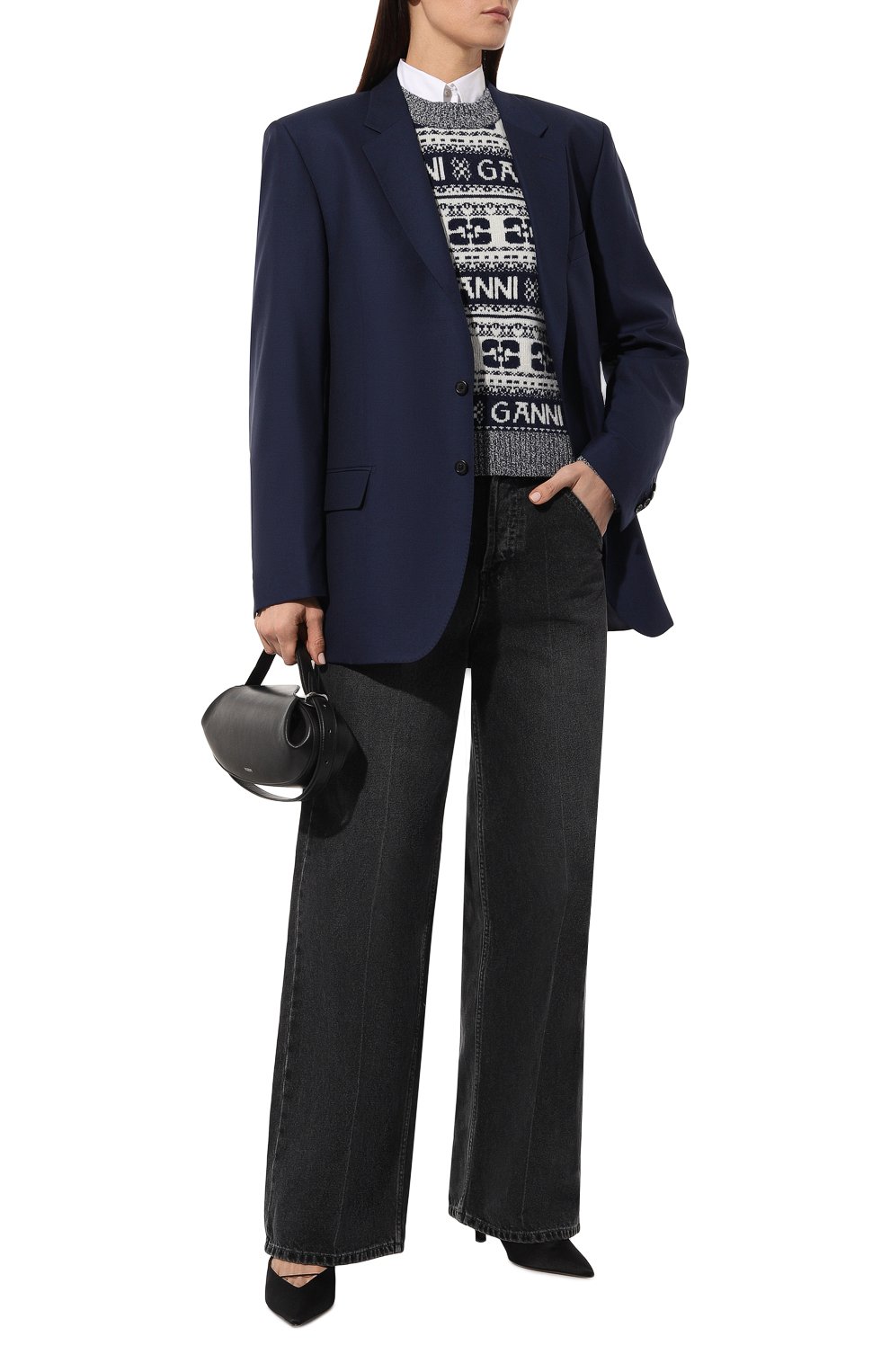 Шерстяной свитер GANNI, арт. K2094, фото 2