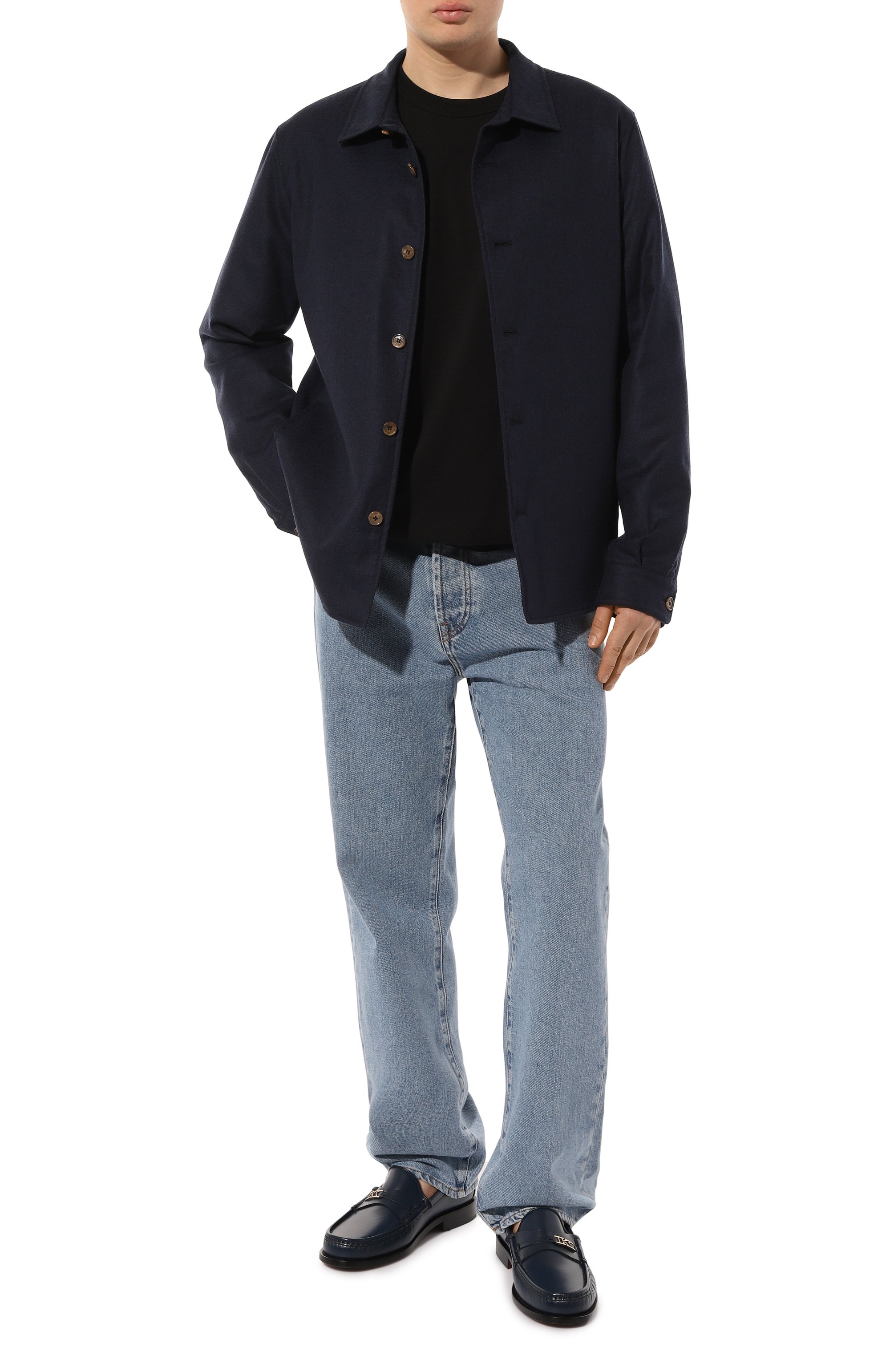 Кожаные лоферы KITON, арт. USSA063N00986, фото 2