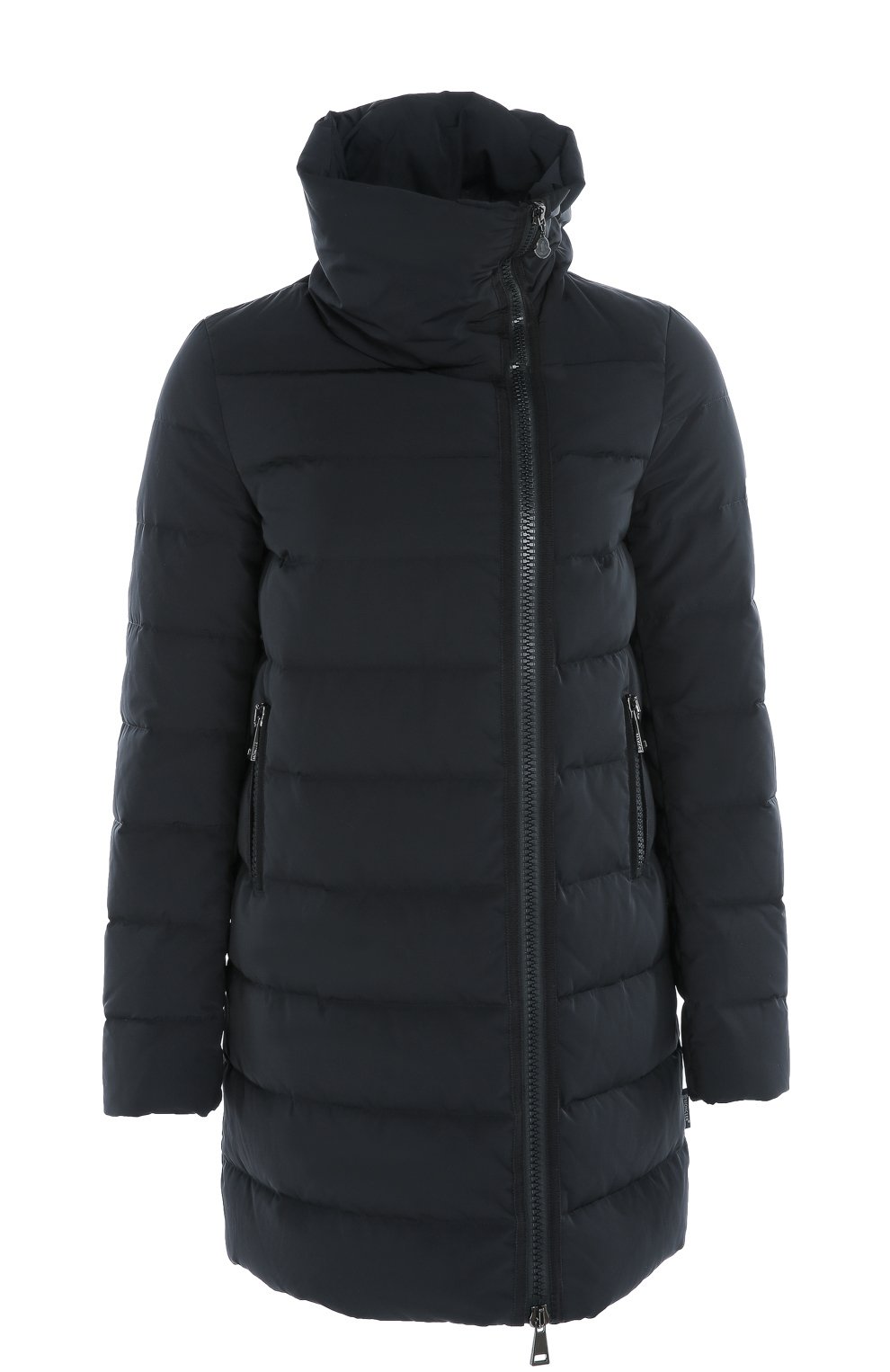 Стеганый пуховик с высоким воротником и косой молнией MONCLER, арт. B2-093-49379-00-54543, фото 1