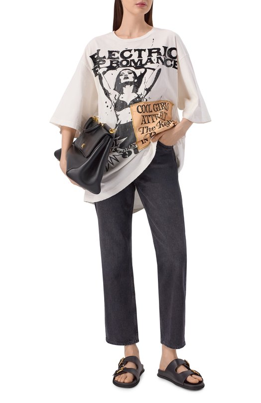 Кожаные шлепанцы New Hawaii Dolce & Gabbana CQ0632/AS738 Чёрный  CQ0632/AS738 Фото 3