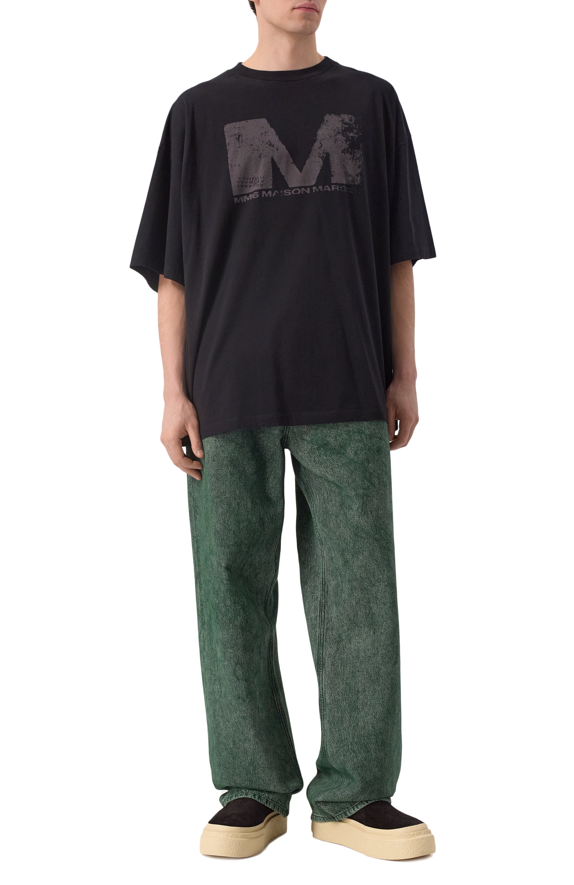 Хлопковая футболка MM6, арт. SH0GC0048/S24312, фото 2