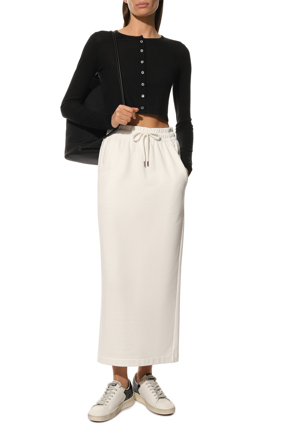 Хлопковая юбка DRIES VAN NOTEN белого цвета по цене 31000 руб., арт. 222-011105-5611, фото 2 Хлопковая юбка DRIES VAN NOTEN, арт. 222-011105-5611, фото 2