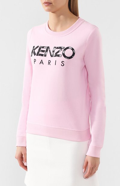 Хлопковый свитшот KENZO розового цвета по цене 16550 руб., арт. 2SW775952, фото 3 Хлопковый свитшот KENZO, арт. 2SW775952, фото 3