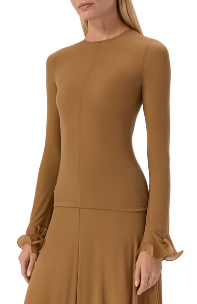 Топ MOSCHINO коричневого цвета по цене 79950 руб., арт. A1203/5535, фото 3 Топ MOSCHINO, арт. A1203/5535, фото 3