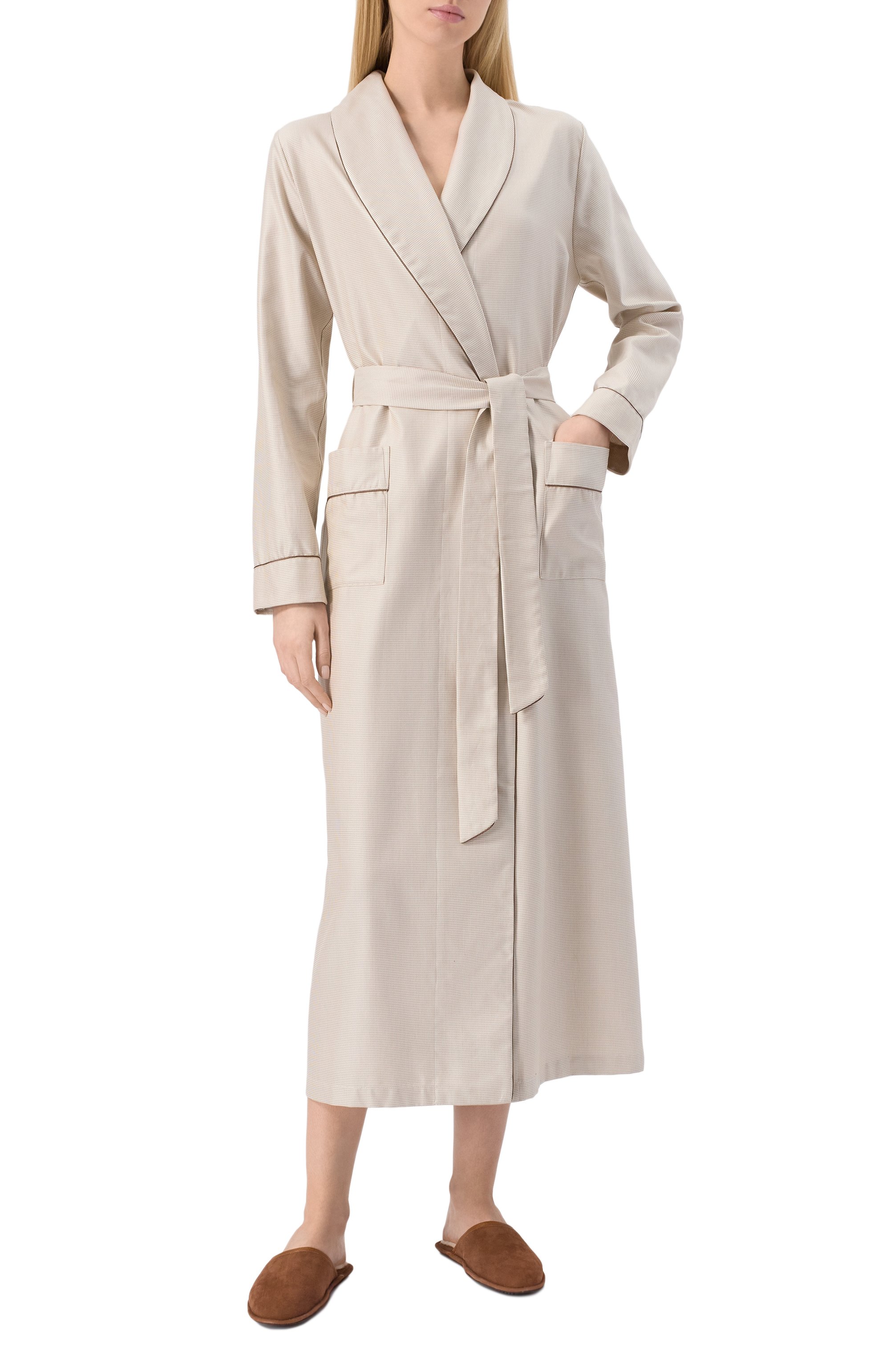 Хлопковый халат FRETTE, арт. 25109137 00F 00946, фото 2