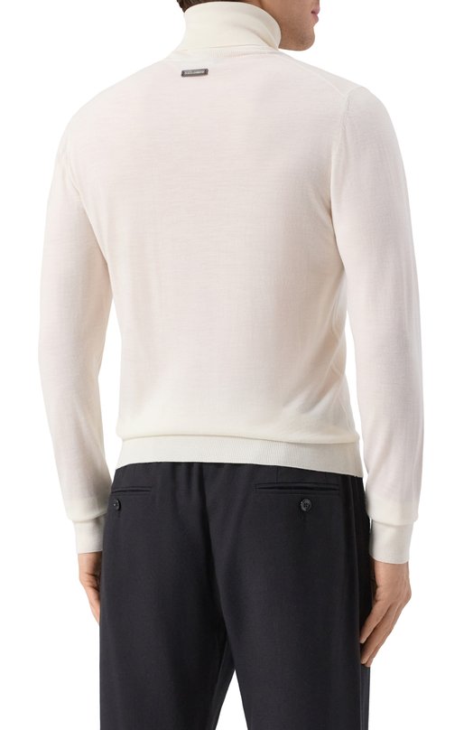 Шерстяная водолазка Dolce & Gabbana GXW05T/JCVZS Кремовый  GXW05T/JCVZS Фото 4