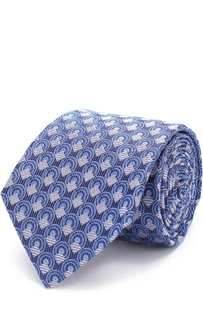 Мужской шелковый галстук с узором TURNBULL & ASSER, арт. TIE002-BB203