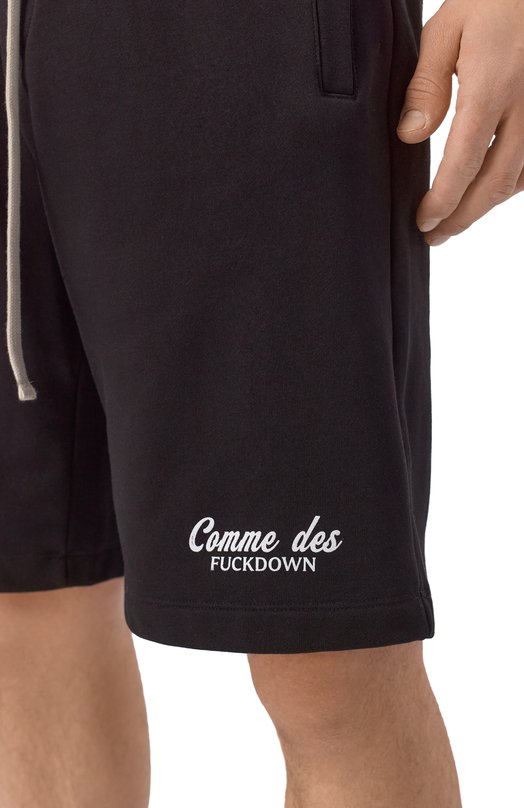 Хлопковые шорты Comme des Fuckdown CFABM01930 Чёрный  CFABM01930 Фото 5