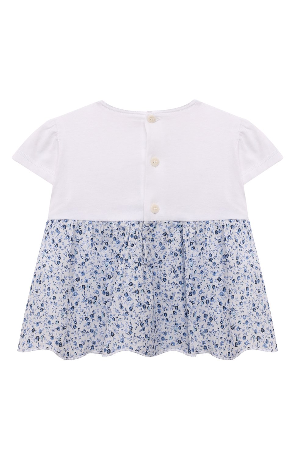 Комплект из топа и шорт IL GUFO голубого цвета по цене 10600 руб., арт. P23DP386C4093/6M-9M, фото 3 Комплект из топа и шорт IL GUFO, арт. P23DP386C4093/6M-9M, фото 3