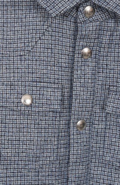 Утепленная куртка-рубашка из шелка и шерсти BRUNELLO CUCINELLI, арт. BV4010109A, фото 3