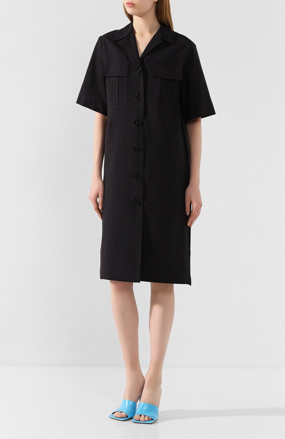 Хлопковое платье DRIES VAN NOTEN, арт. 201-11048-9022, фото 3