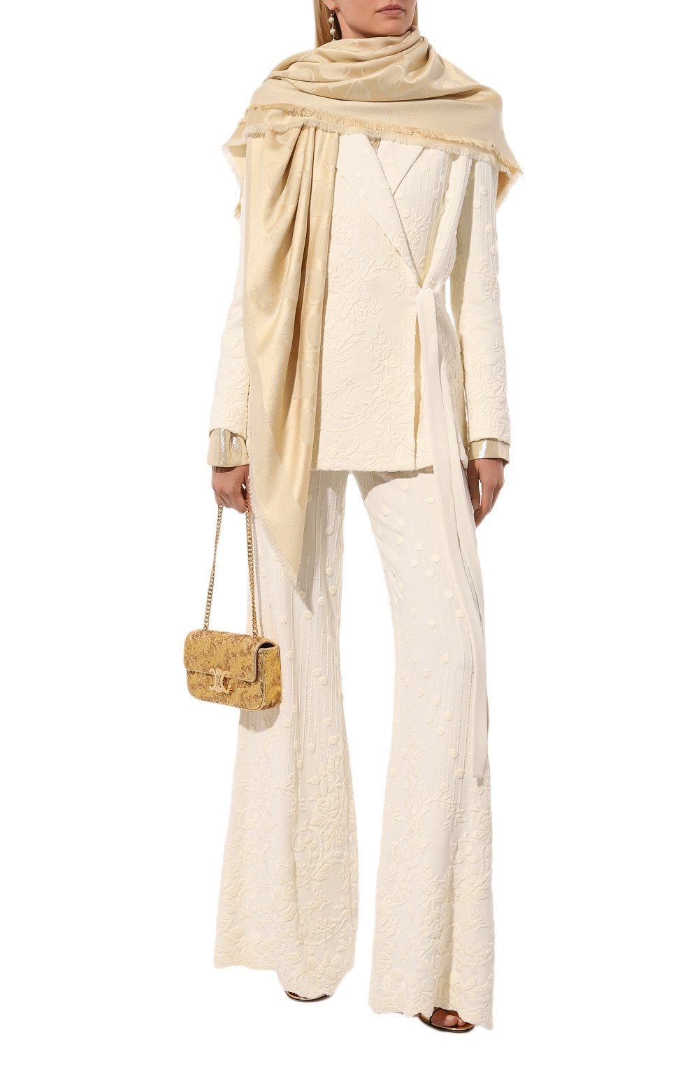 Шаль из шелка и шерсти VALENTINO, арт. 5W2EB104/PHX, фото 2