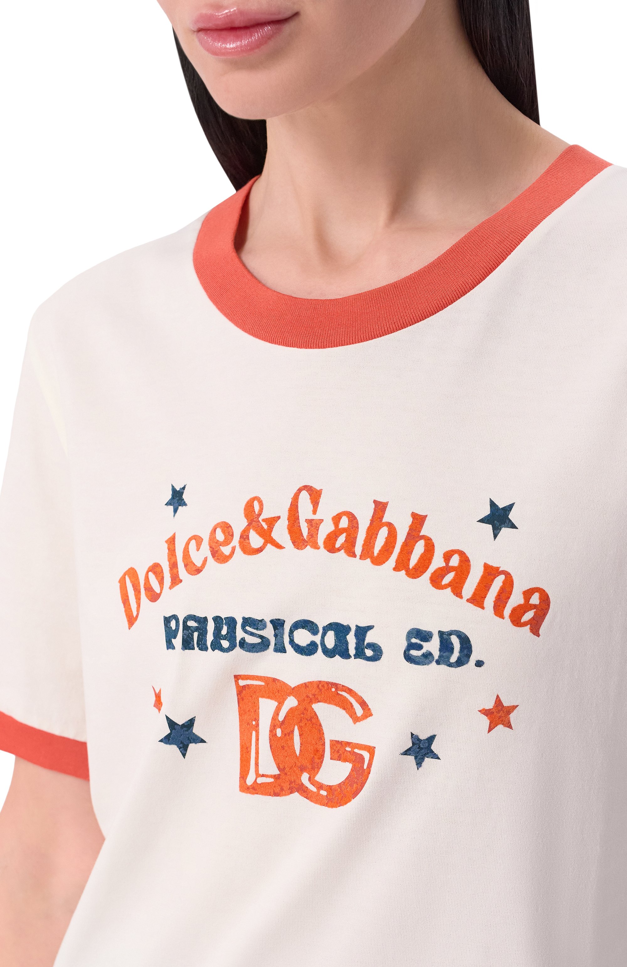 Хлопковая футболка DOLCE & GABBANA, арт. F8N08T/GDDNG, фото 5