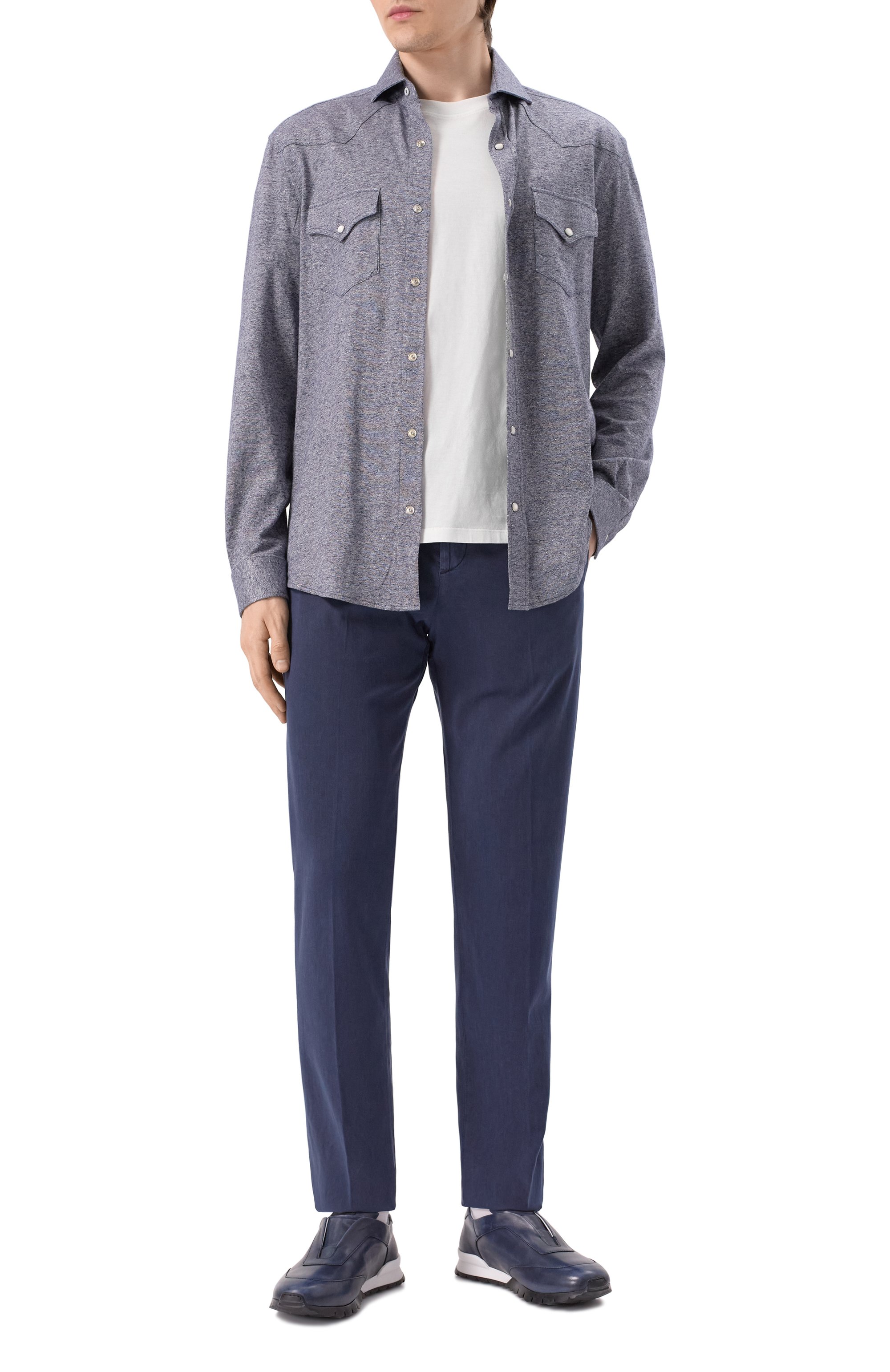 Брюки из лиоцелла KITON, арт. UPLACK0606F19, фото 2