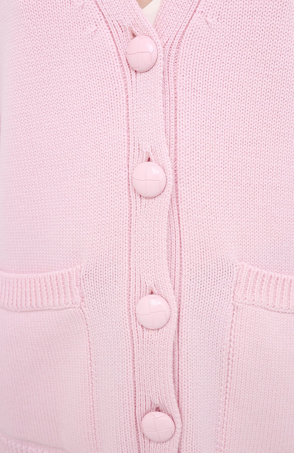 Шерстяной кардиган GANNI розового цвета по цене 32950 руб., арт. K1370, фото 5 Шерстяной кардиган GANNI, арт. K1370, фото 5