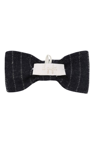 Галстук-бабочка из хлопка IL GUFO темно-синего цвета по цене 1870 руб., арт. A19PH051M1075, фото 3 Галстук-бабочка из хлопка IL GUFO, арт. A19PH051M1075, фото 3