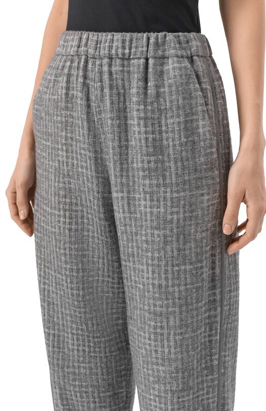 Брюки из вискозы и шерсти Emporio Armani EW002238/TE15784 Серый  EW002238/TE15784 Фото 5