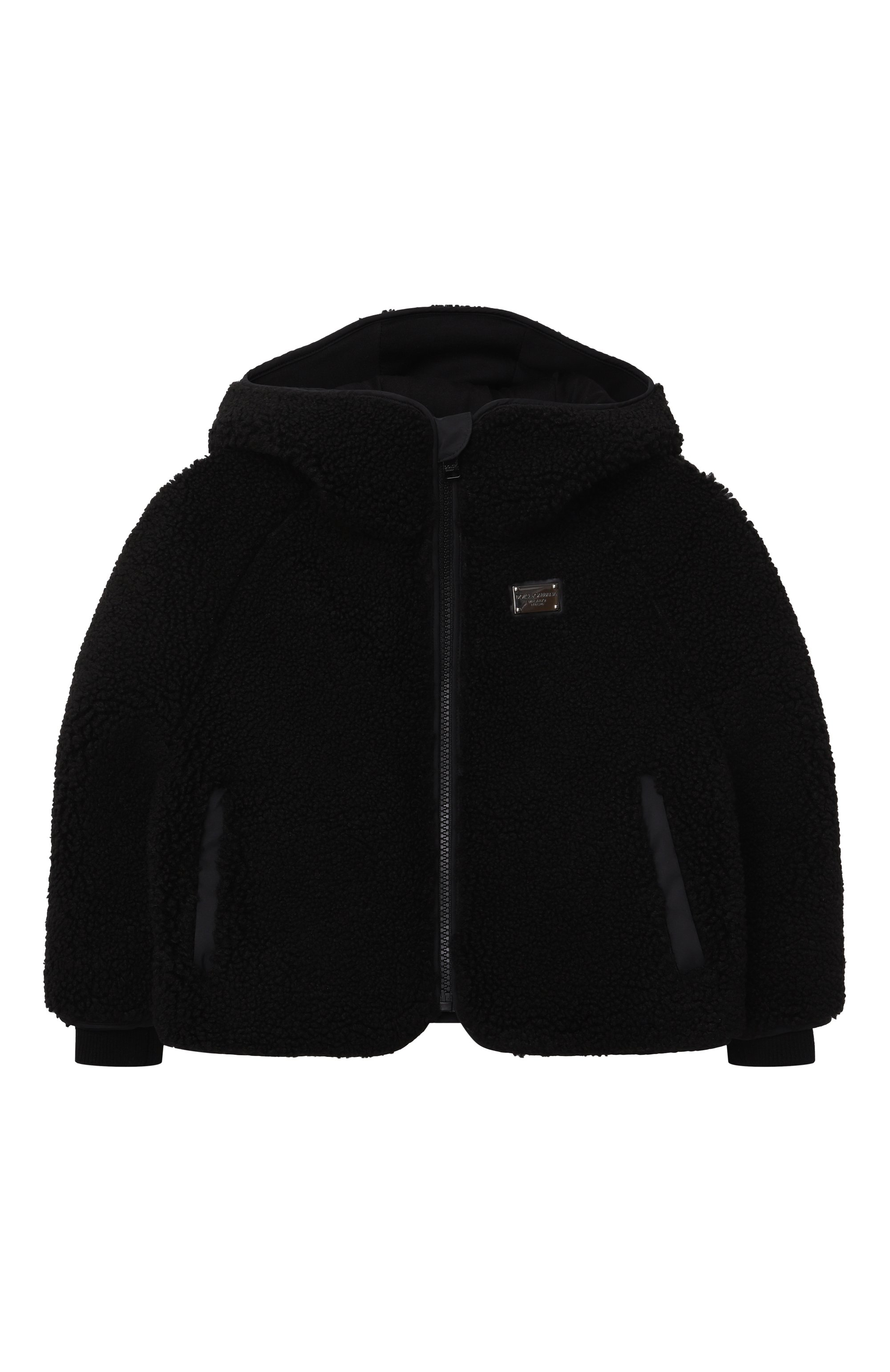 Куртка из экомеха DOLCE & GABBANA черного цвета по цене 86550 руб., арт. L4JB7L/FUP7K/2-6, фото 1 Куртка из экомеха DOLCE & GABBANA, арт. L4JB7L/FUP7K/2-6, фото 1