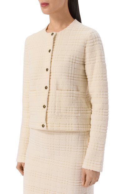 Шерстяной кардиган BURBERRY кремового цвета по цене 229500 руб., арт. 8118982, фото 3 Шерстяной кардиган BURBERRY, арт. 8118982, фото 3