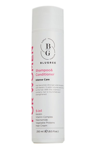 Женский шампунь и кондиционер 5 in 1 интенсивный уход (250ml) BLUGREE, арт. 8682983900731