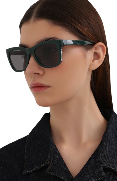 Солнцезащитные очки BALENCIAGA темно-зеленого цвета по цене 25250 руб., арт. BB0151S 005, фото 2 Солнцезащитные очки BALENCIAGA, арт. BB0151S 005, фото 2