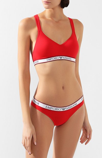 Трусы-слипы EMPORIO ARMANI красного цвета по цене 4195 руб., арт. 162948/0P317, фото 2 Трусы-слипы EMPORIO ARMANI, арт. 162948/0P317, фото 2