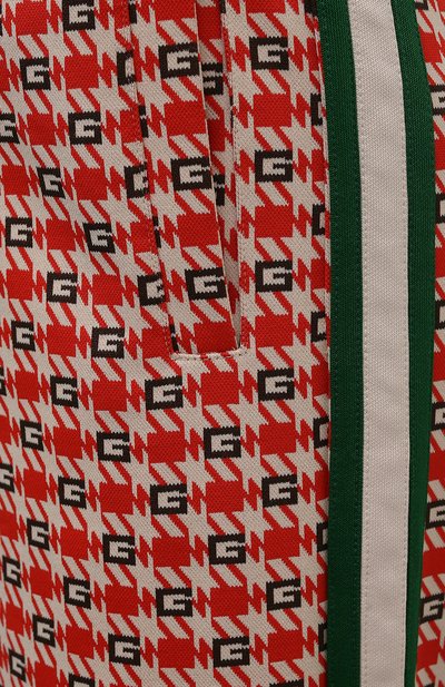 Брюки GUCCI красного цвета по цене 89950 руб., арт. 644627/XJC23, фото 5 Брюки GUCCI, арт. 644627/XJC23, фото 5